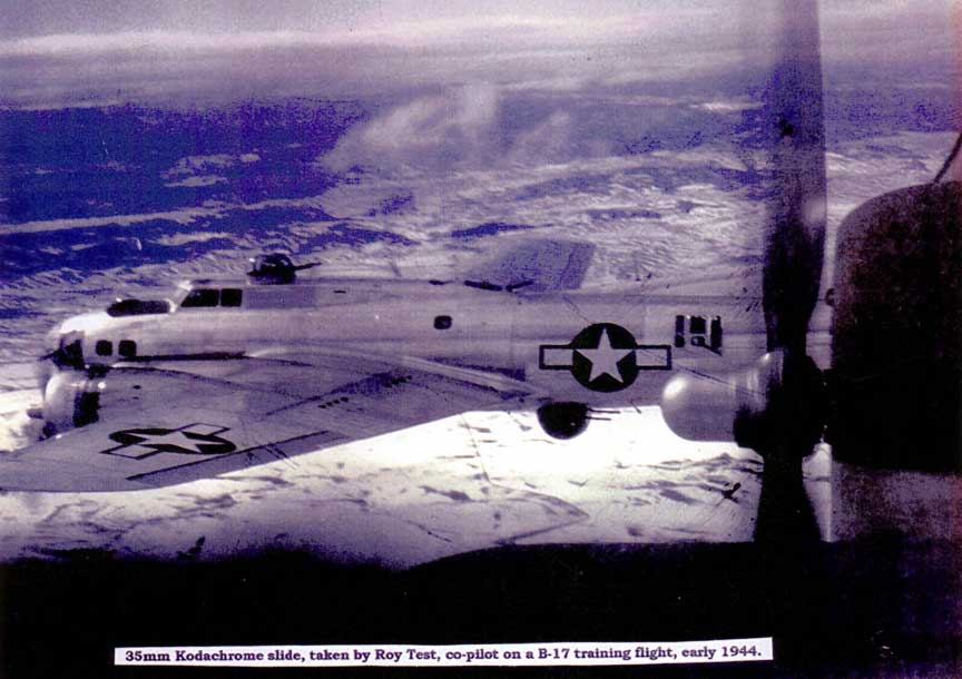 B-17 on Training Flight Near Rapid City - Spring 1944  