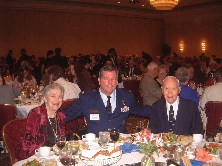 Col. Mike Ryan with Harriet and Bill Scott - Sept. 11, 2004