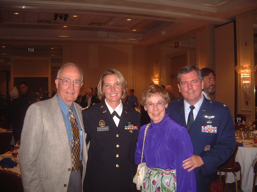 Russ and Mille Reed with daughter and Col. Mike Ryan - Sept. 11, 2004