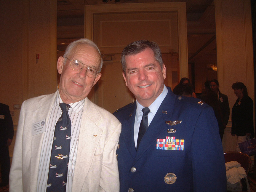 Phil Stahlman with Col. Mike Ryan - Sept. 11, 2004