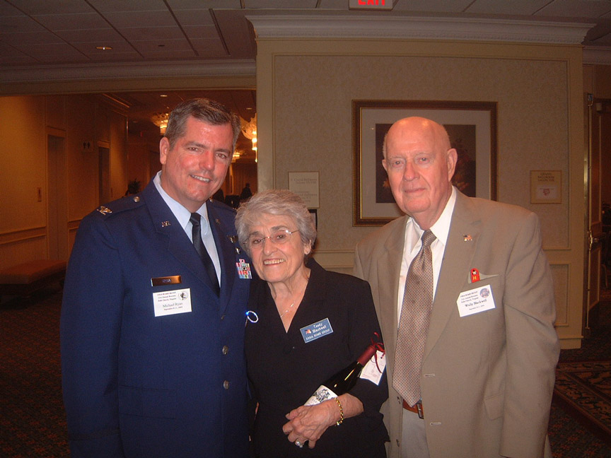 Col. Mike Ryan with Teedy and Wally Blackwell - Sept. 11, 2004