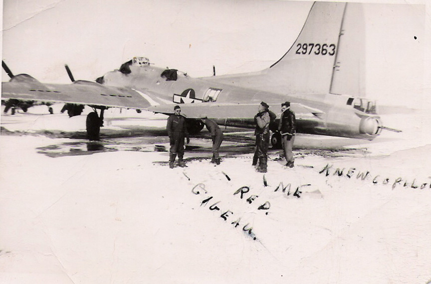 Hopkins' Bugler in the Snow at Rapid City - March 1944
