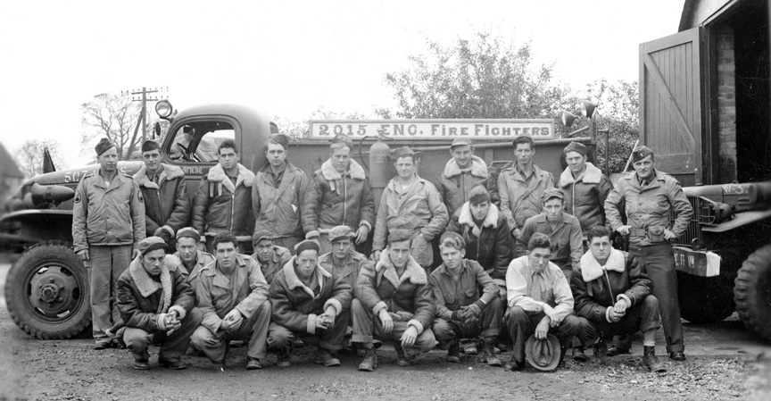 Fire Fighters Crew - 2015th Engine Fire Fighters - 31 October 1944  