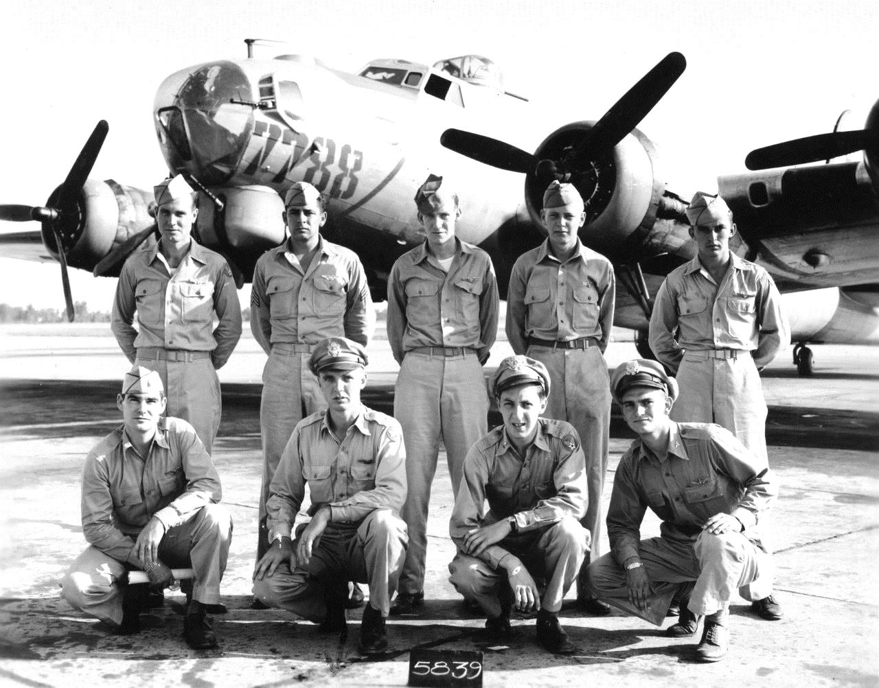 Erler's Crew - 602nd Squadron - Training, July 1944
