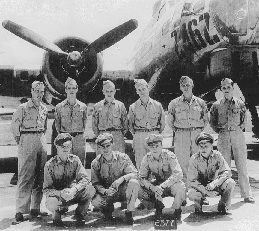 Ted J. Johnston's Crew - 600th Squadron - August 1944