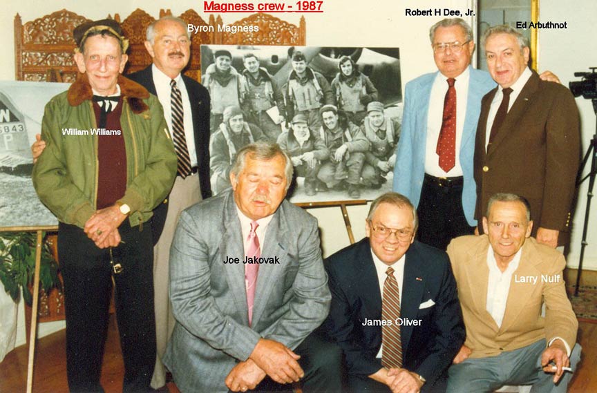 Magness' Crew - 601st Squadron - 1987 Crew Reunion