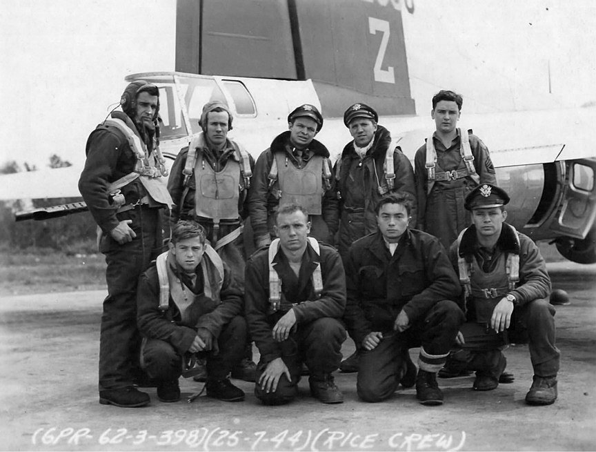 Rice's Crew - 600th Squadron - 25 July 1944
