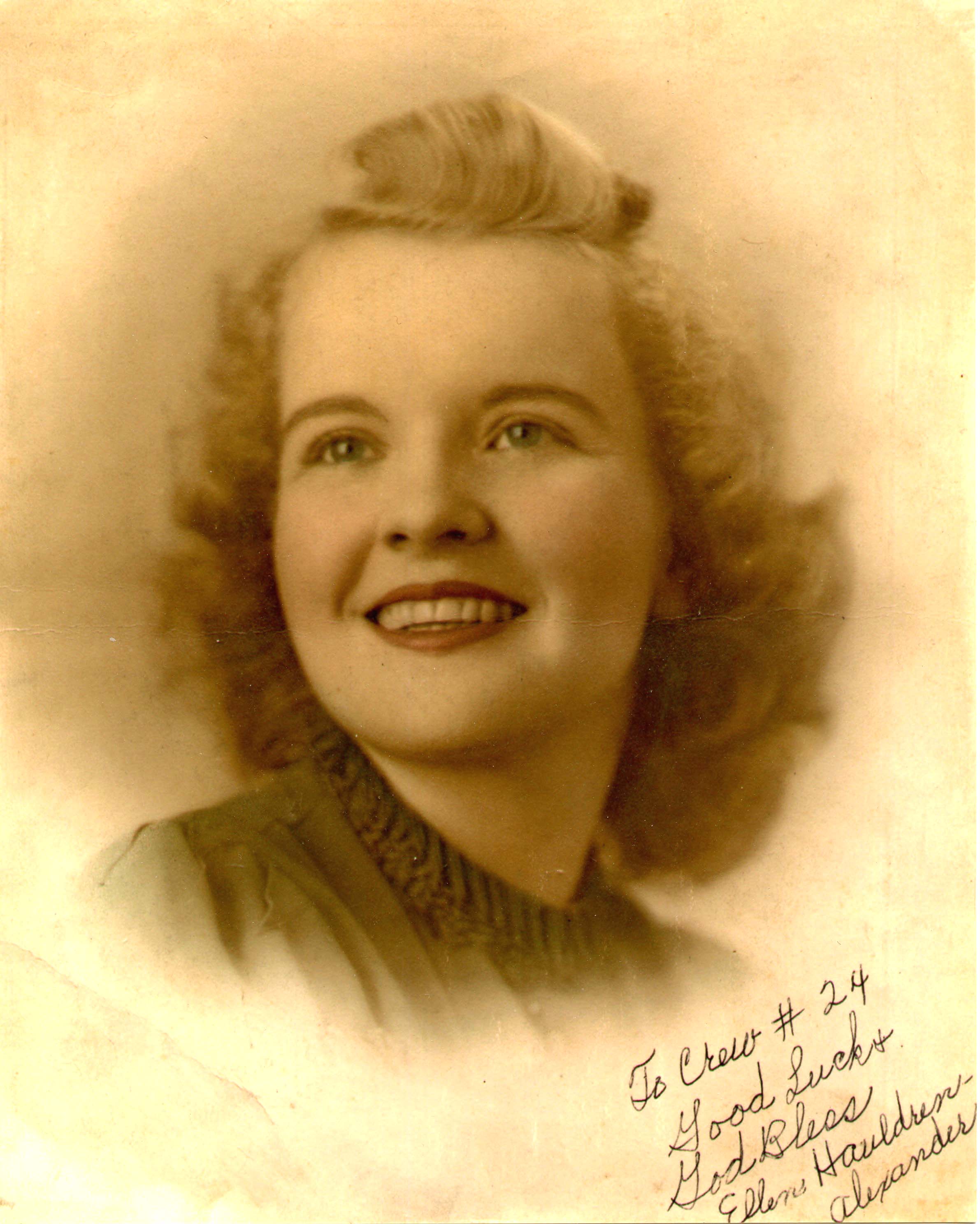 Ellen Hauldren Alexander - 9 April 1944