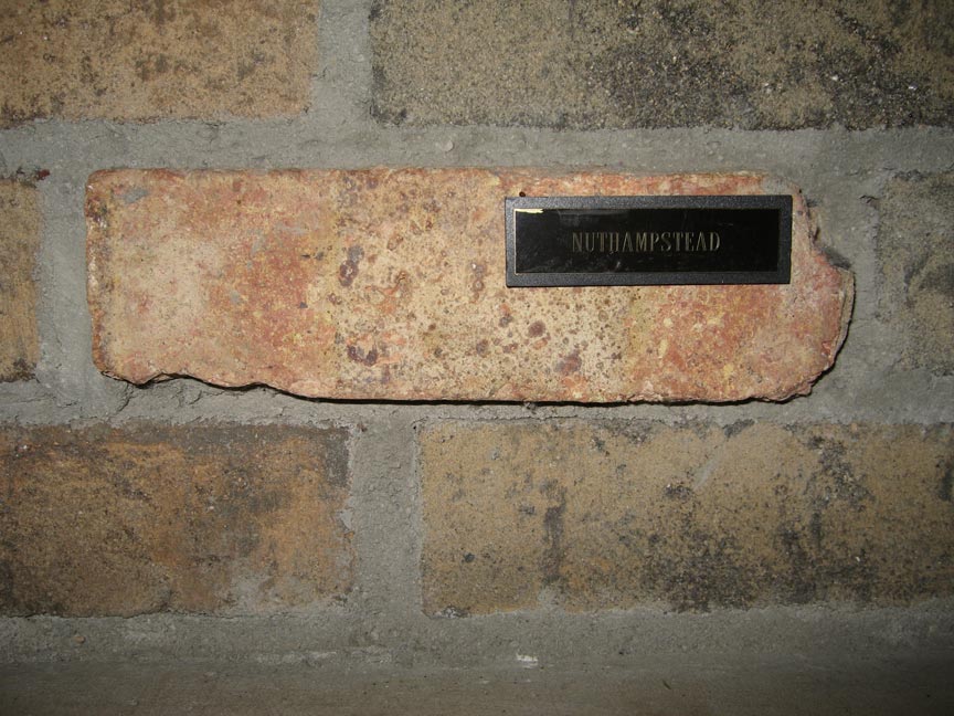 Brick from original 398th Control Tower in Nuthampstead