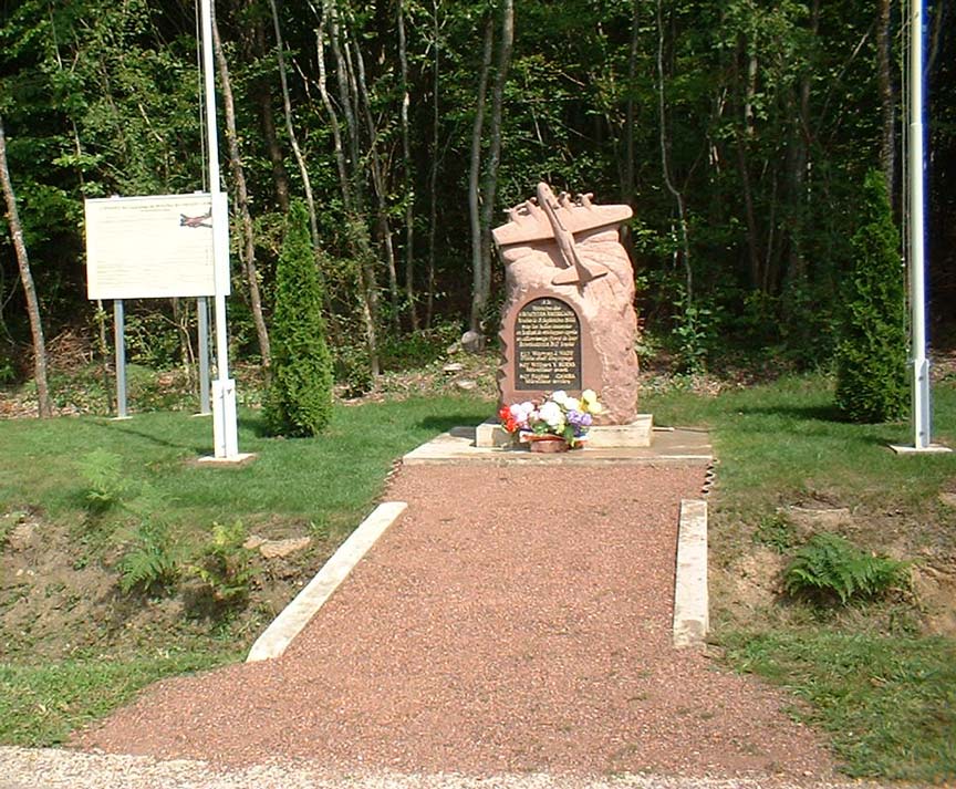 Overview of Shady Lady Memorial at Rechicourt Le Chateau