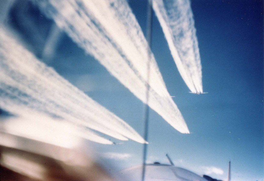 398th Contrails Overhead - 14 or 15 February 1945