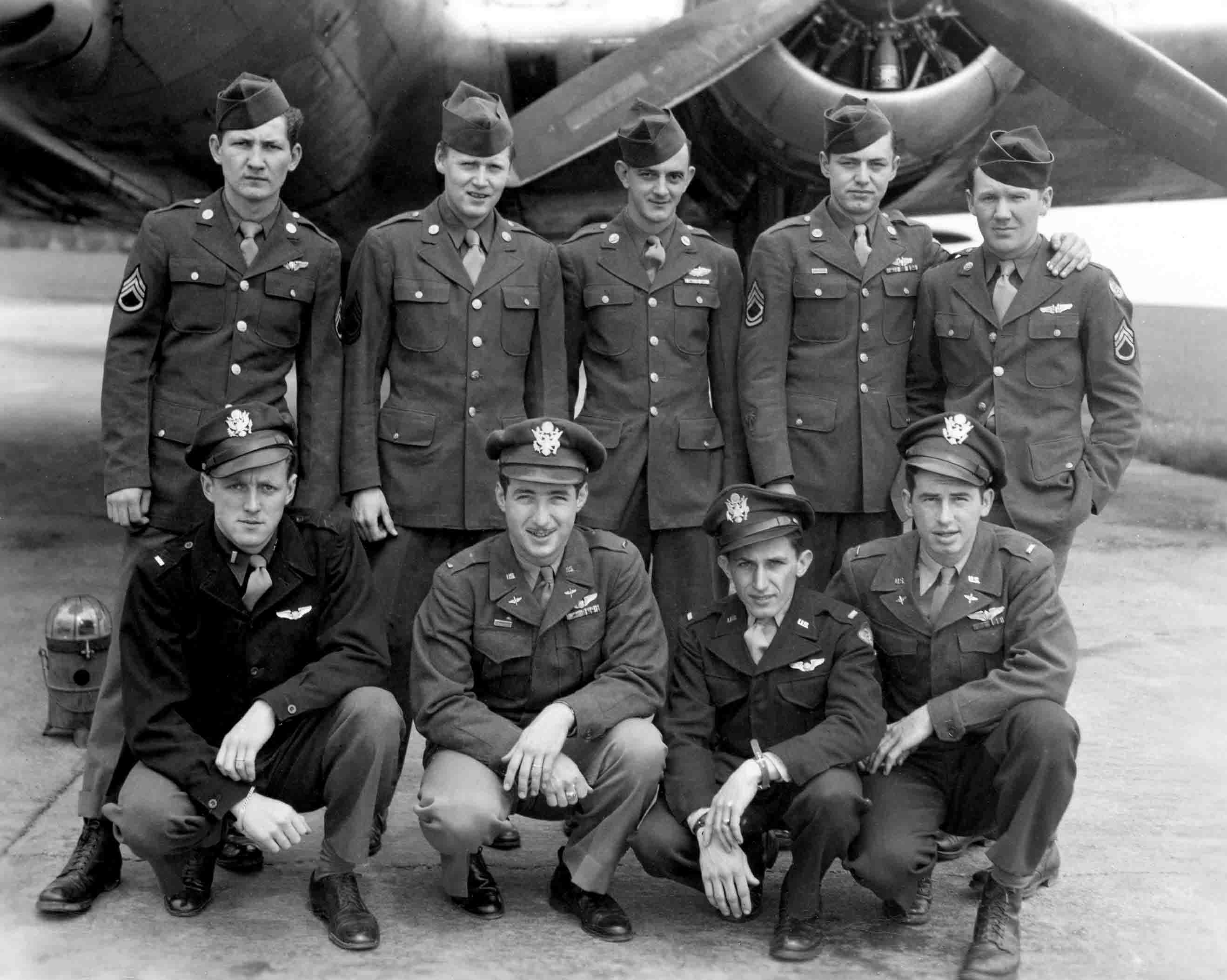 William E. Markham's Crew - 602nd Squadron - Probably April 1945